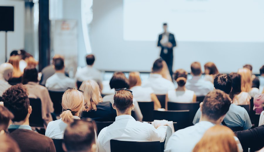 Corporate leadership training session